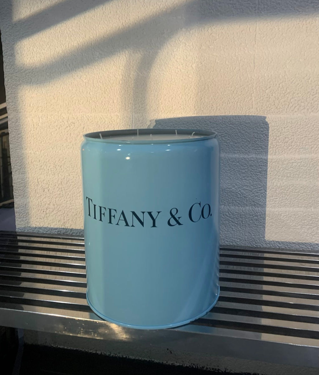 Blue jumbo candle Tiffany & co