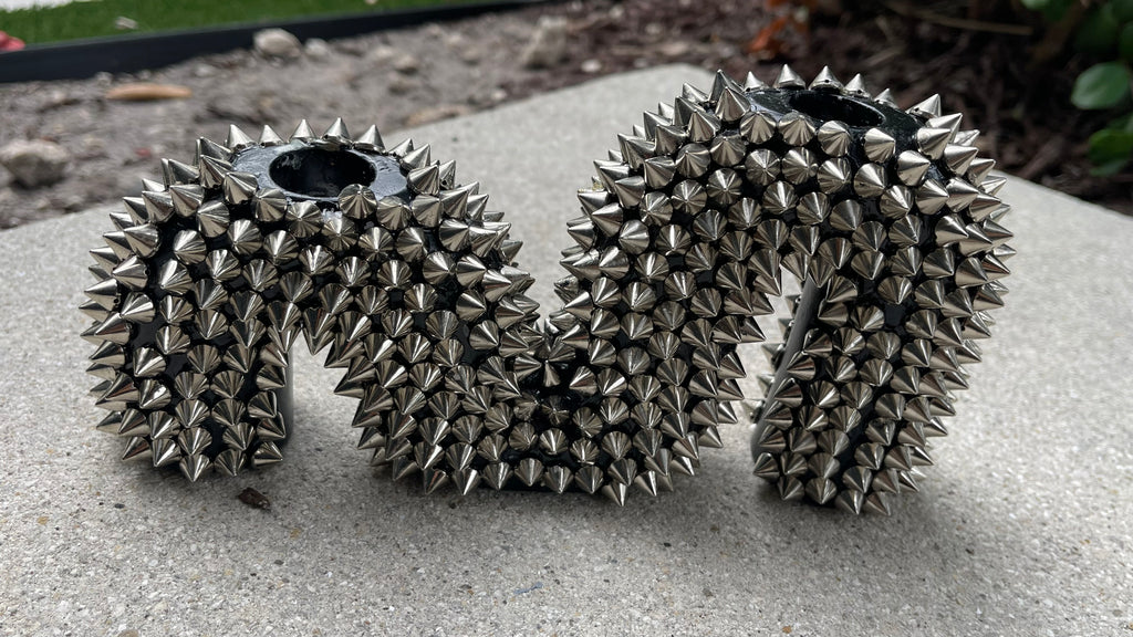 Aurelia Silver Spike Candle Holder